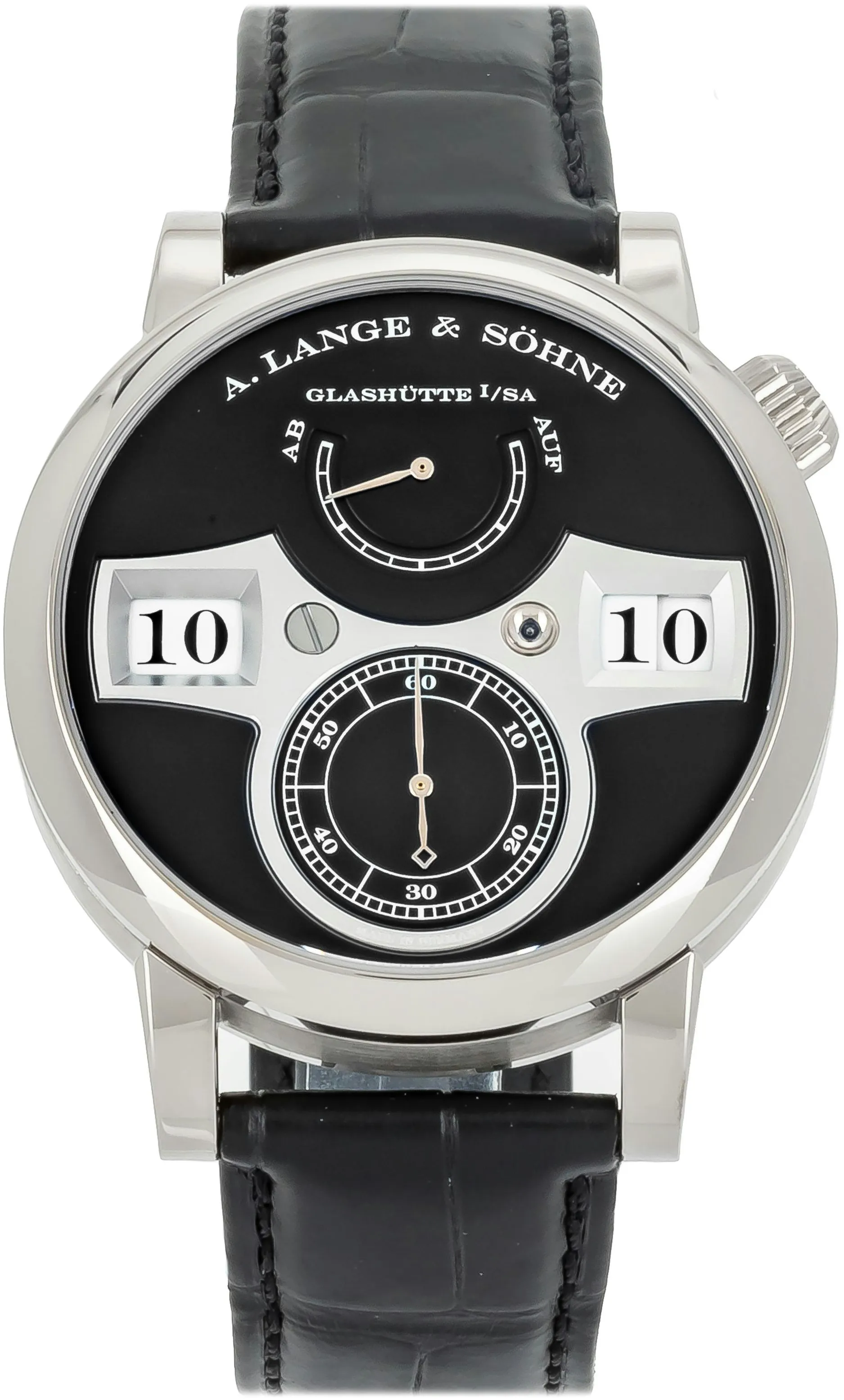 A. Lange & Söhne Lange Zeitwerk 140.029 41mm White gold Black