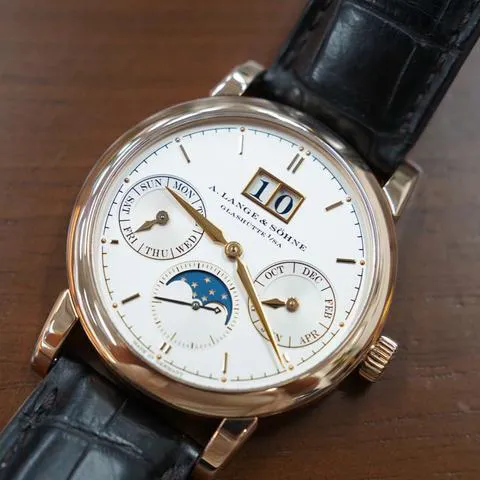 A. Lange & Söhne Saxonia 330.032 38.5mm Rose gold Silver