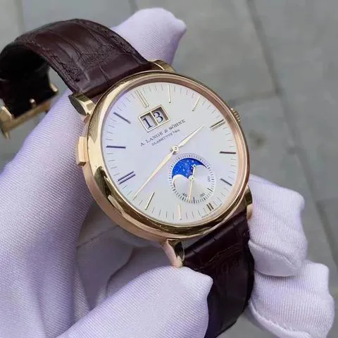 A. Lange & Söhne Saxonia 384.032 40mm Rose gold Silver 1