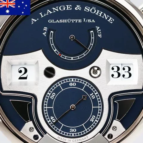 A. Lange & Söhne Zeitwerk 147.028F 44mm White gold Blue 2