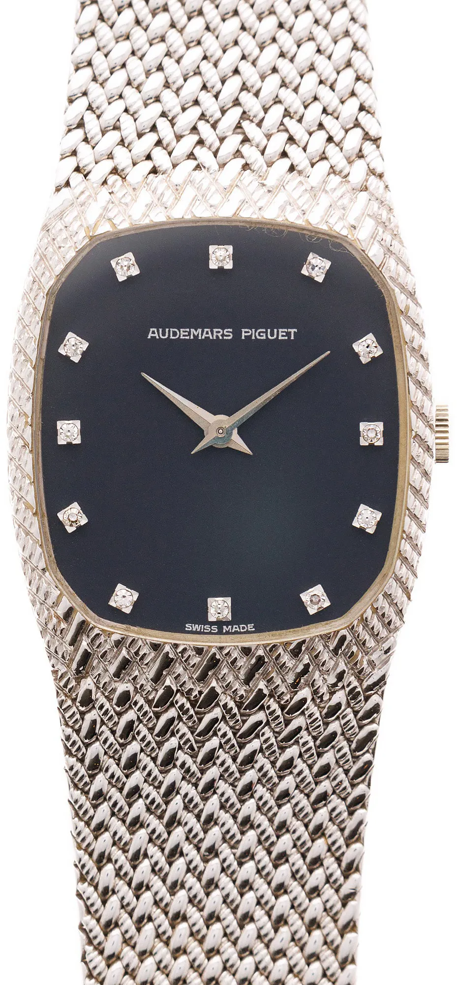 Audemars Piguet Vintage 4126 27mm  18k WG Blue and Diamond