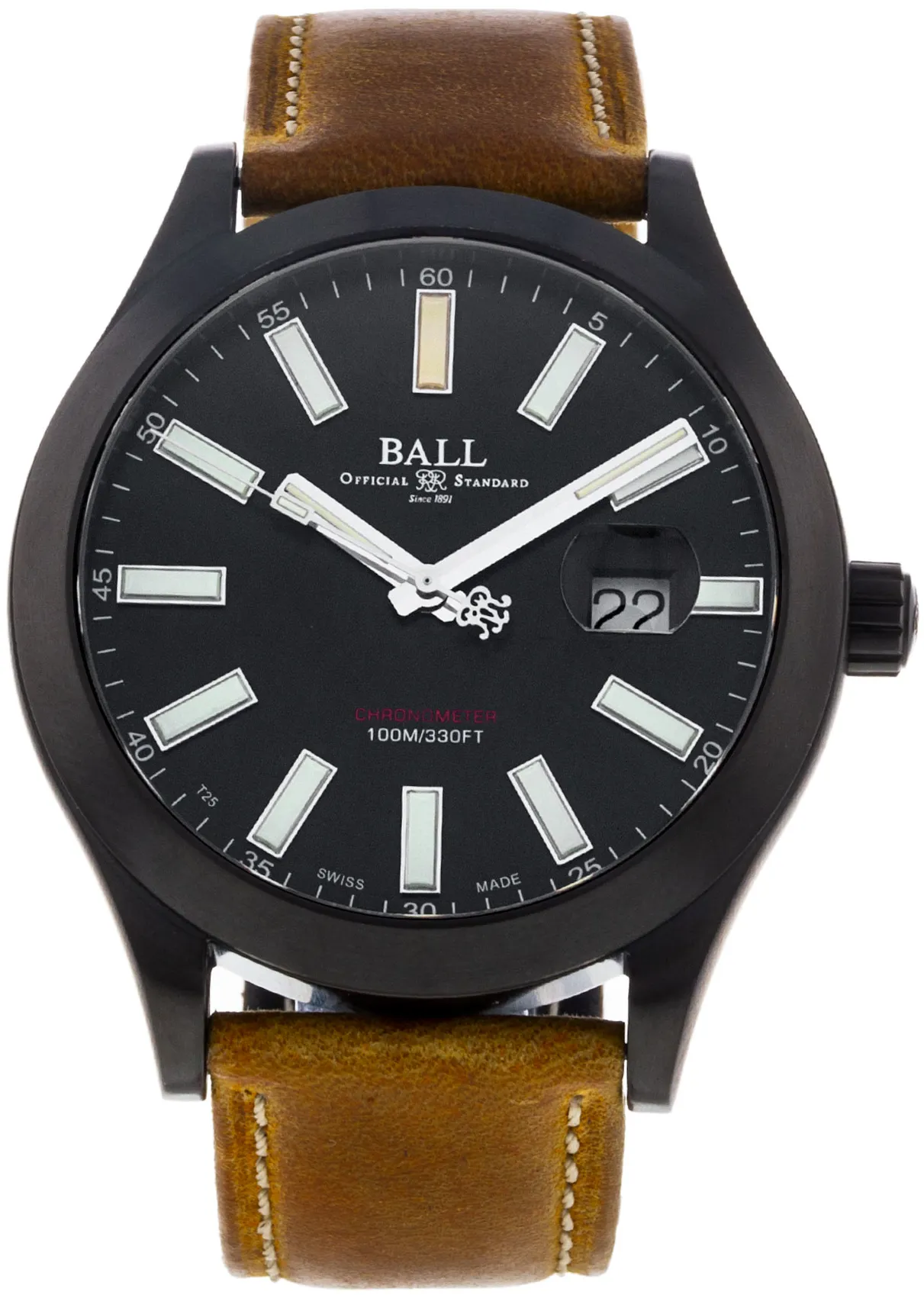 Ball Engineer II NM2028C-L4CJ-BK 43mm Titanium Black Baton