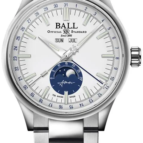 Ball Engineer II NM3016C-S1J-WH 40mm Stainless steel Blue and Green and Silver and White