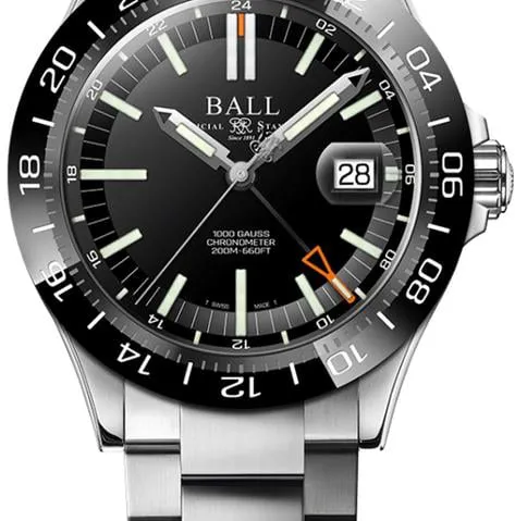 Ball Engineer III DG9002B-S1C-BK 40mm Stainless steel Black