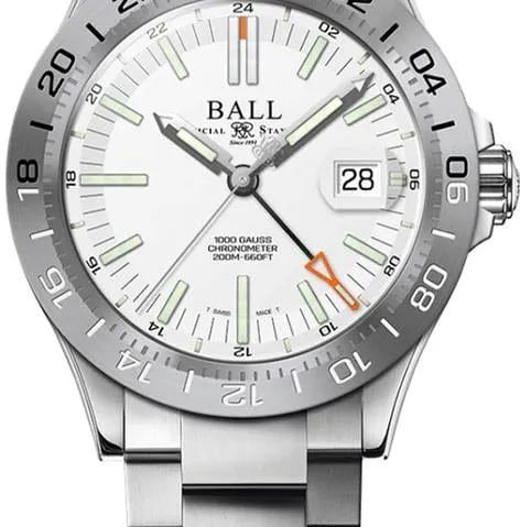 Ball Engineer III DG9000B-S1C-WH 40mm Stainless steel White