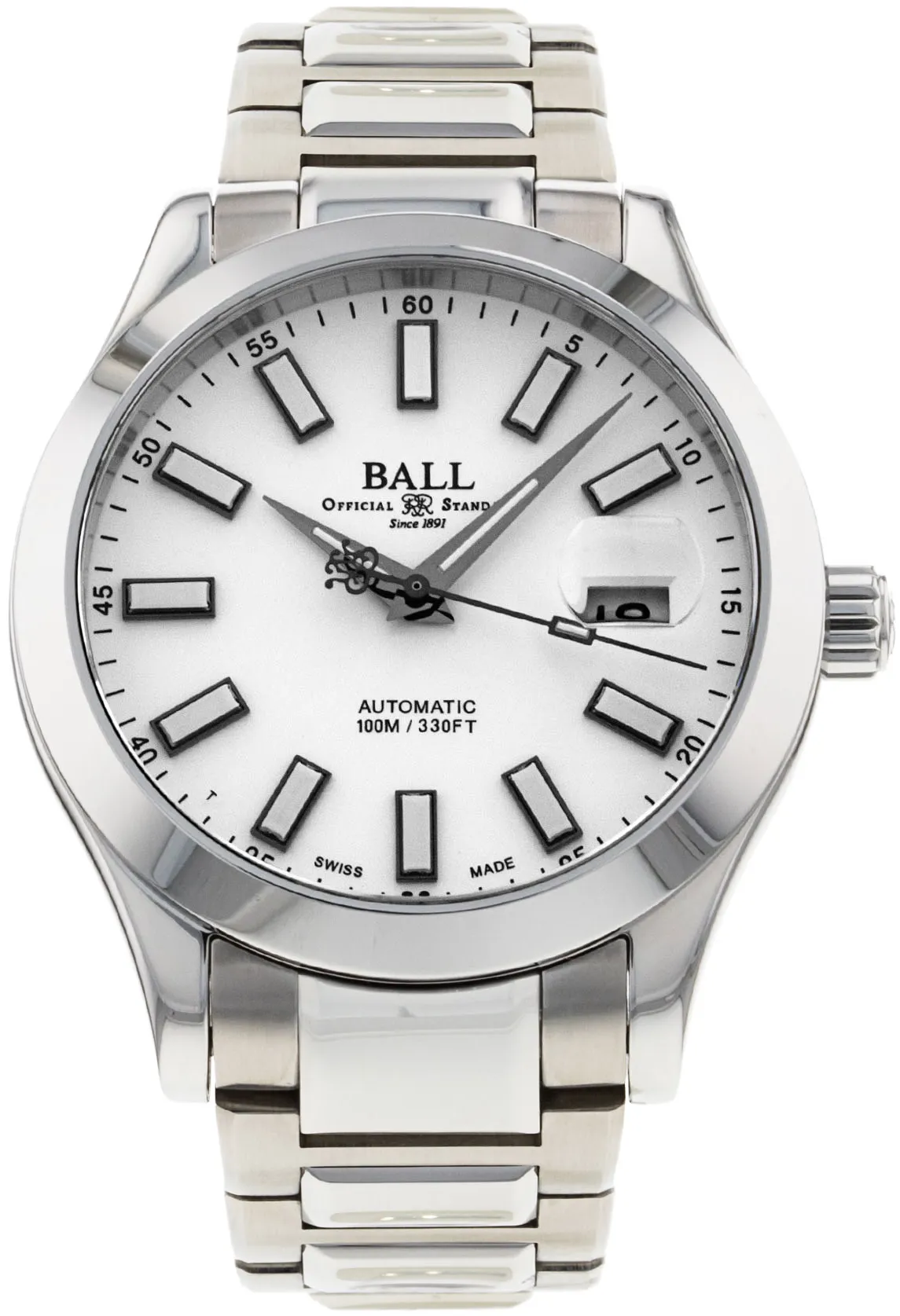 Ball Engineer III NM2026C-S22-WH 40mm Stainless steel White