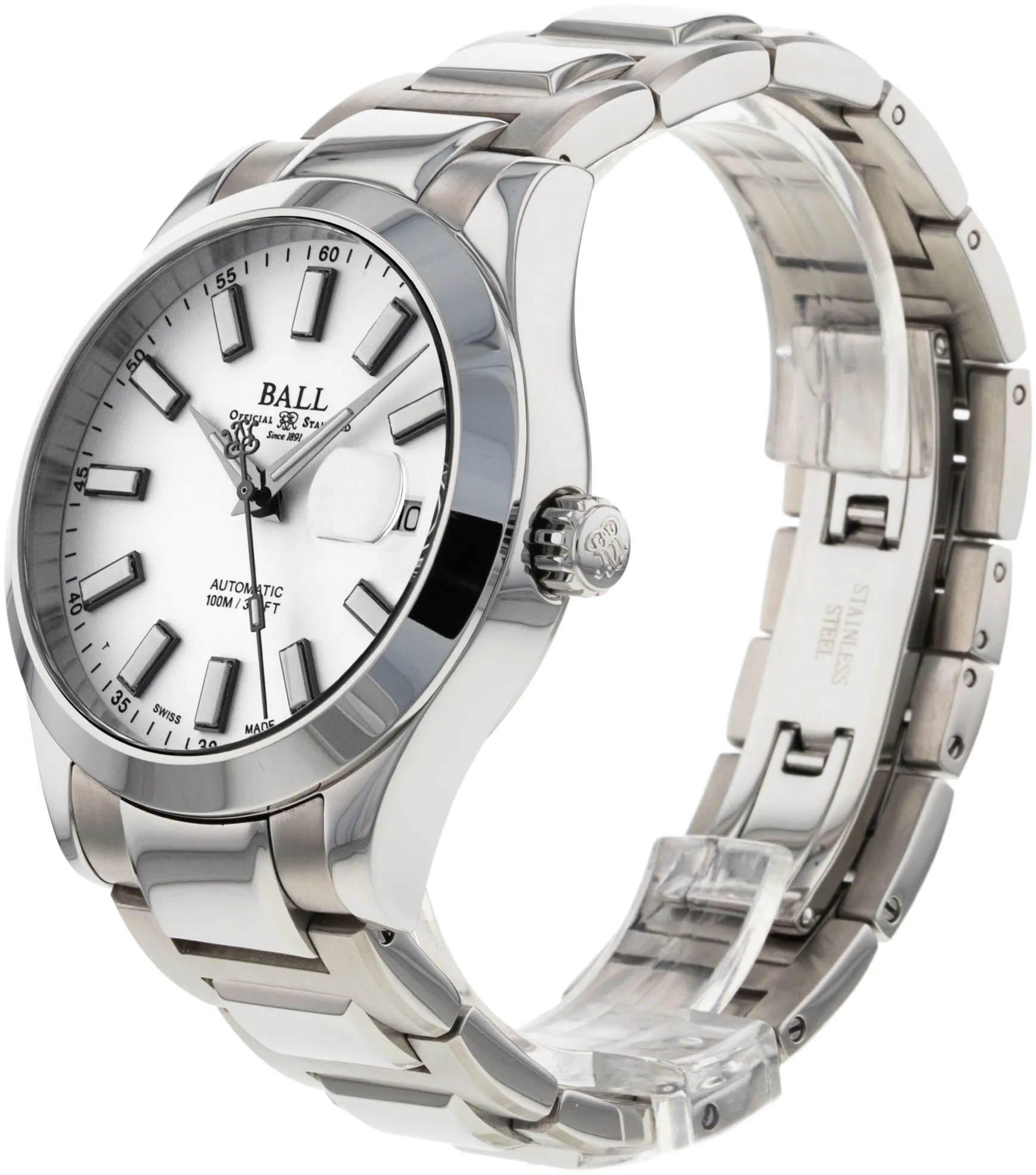 Ball Engineer III NM2026C-S22-WH 40mm Stainless steel White 1