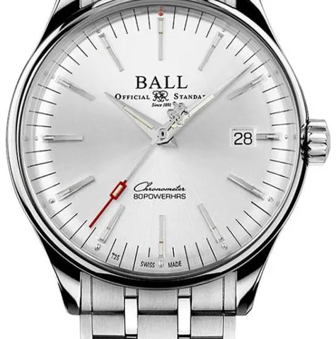 Ball Trainmaster NM3280D-S1CJ-SL 40mm Stainless steel Silver