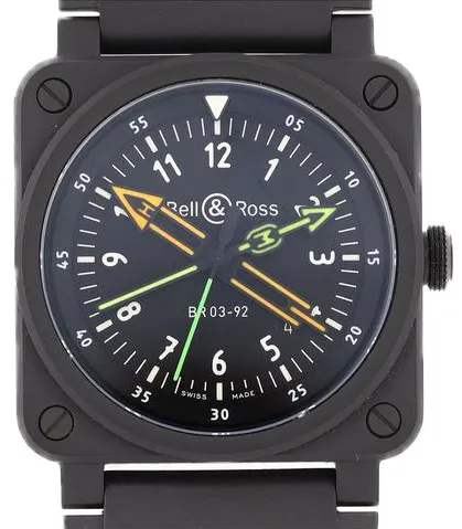 Bell & Ross Instruments BR0392-RCO-CE/SRB 42mm Ceramic Black