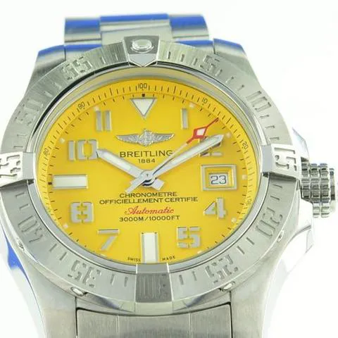 Breitling Avenger A17331 45mm Stainless steel Yellow 1