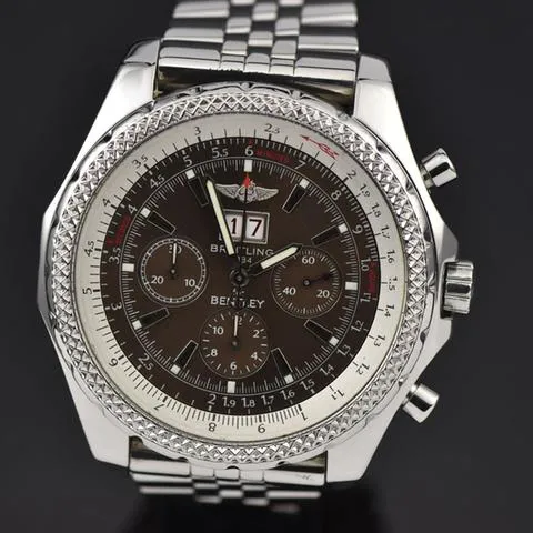 Breitling Bentley A44362 48mm Stainless steel Brown