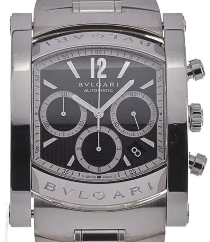 Bulgari Assioma aa 48 s ch 38mm Stainless steel Black