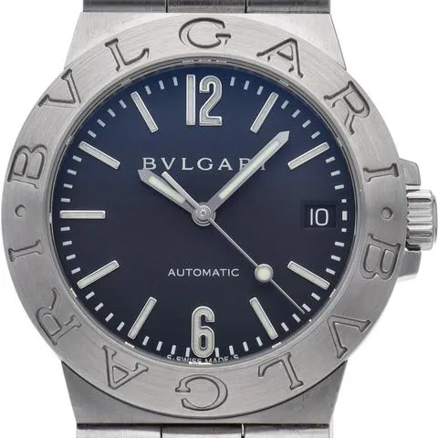 Bulgari Diagono LCV35S/LCV35BSSD 35mm Stainless steel Black