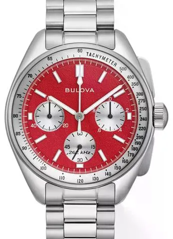 Bulova Lunar Pilot 44mm Stainless steel Red