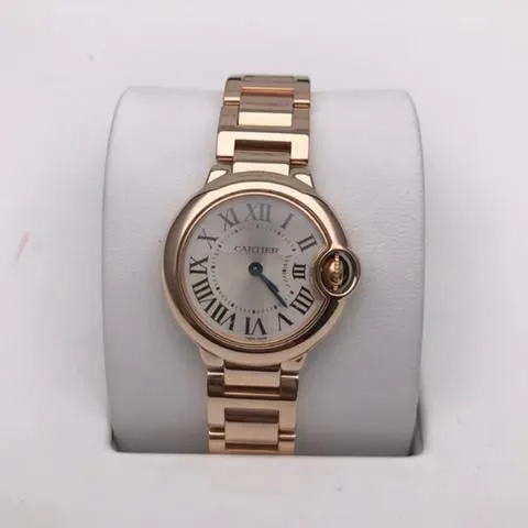 Cartier Ballon Bleu 28mm W69002Z2 28mm Rose gold White