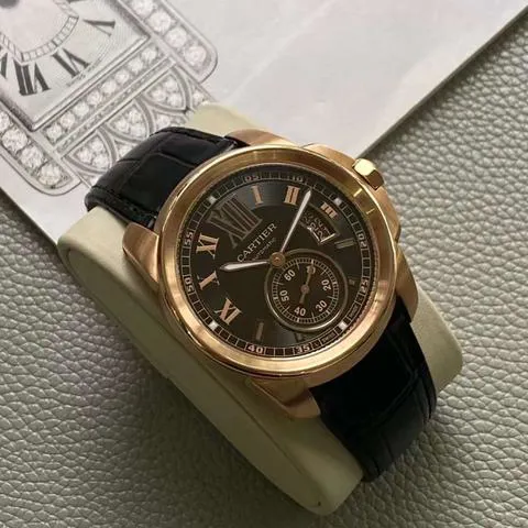 Cartier Calibre de Cartier W7100007 42mm Rose gold Brown 3