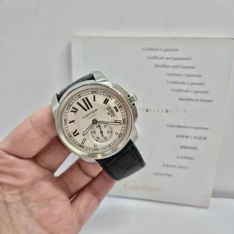 Cartier Calibre de Cartier W7100037 42mm Stainless steel Silver