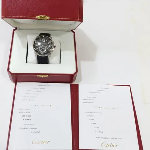 Cartier Calibre de Cartier W7100056 44mm Stainless steel Black 9