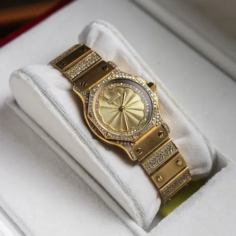 Cartier Santos 2965 30mm Yellow gold Champagne 8