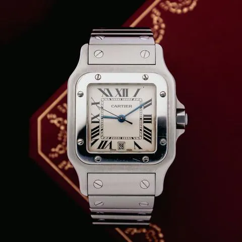 Cartier Santos Galbée 1564 29mm Stainless steel White