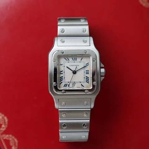 Cartier Santos Galbée 1564 29mm Stainless steel White