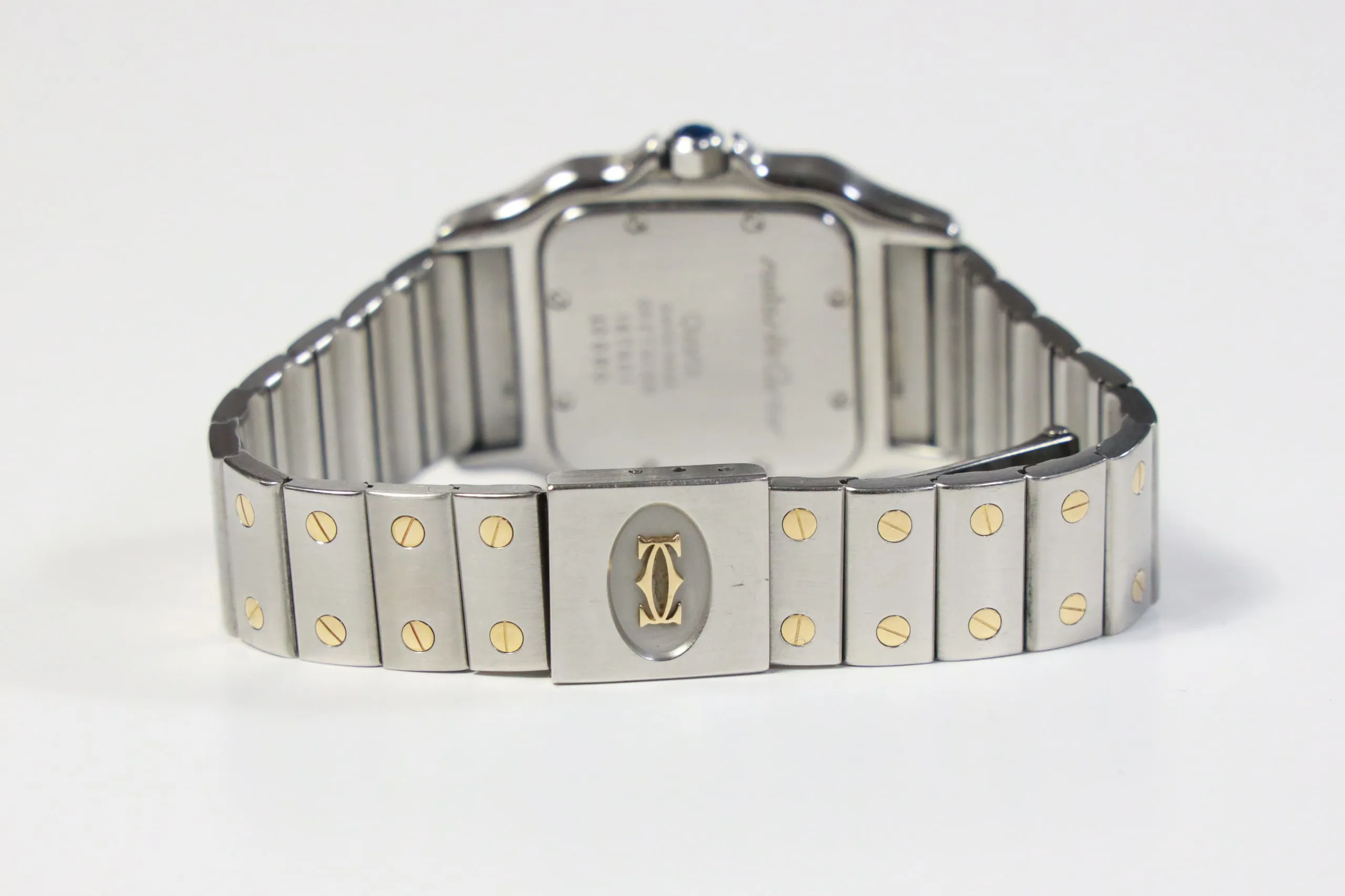 Cartier Santos Galbée 187901 29mm Yellow gold and Stainless steel Cream 10