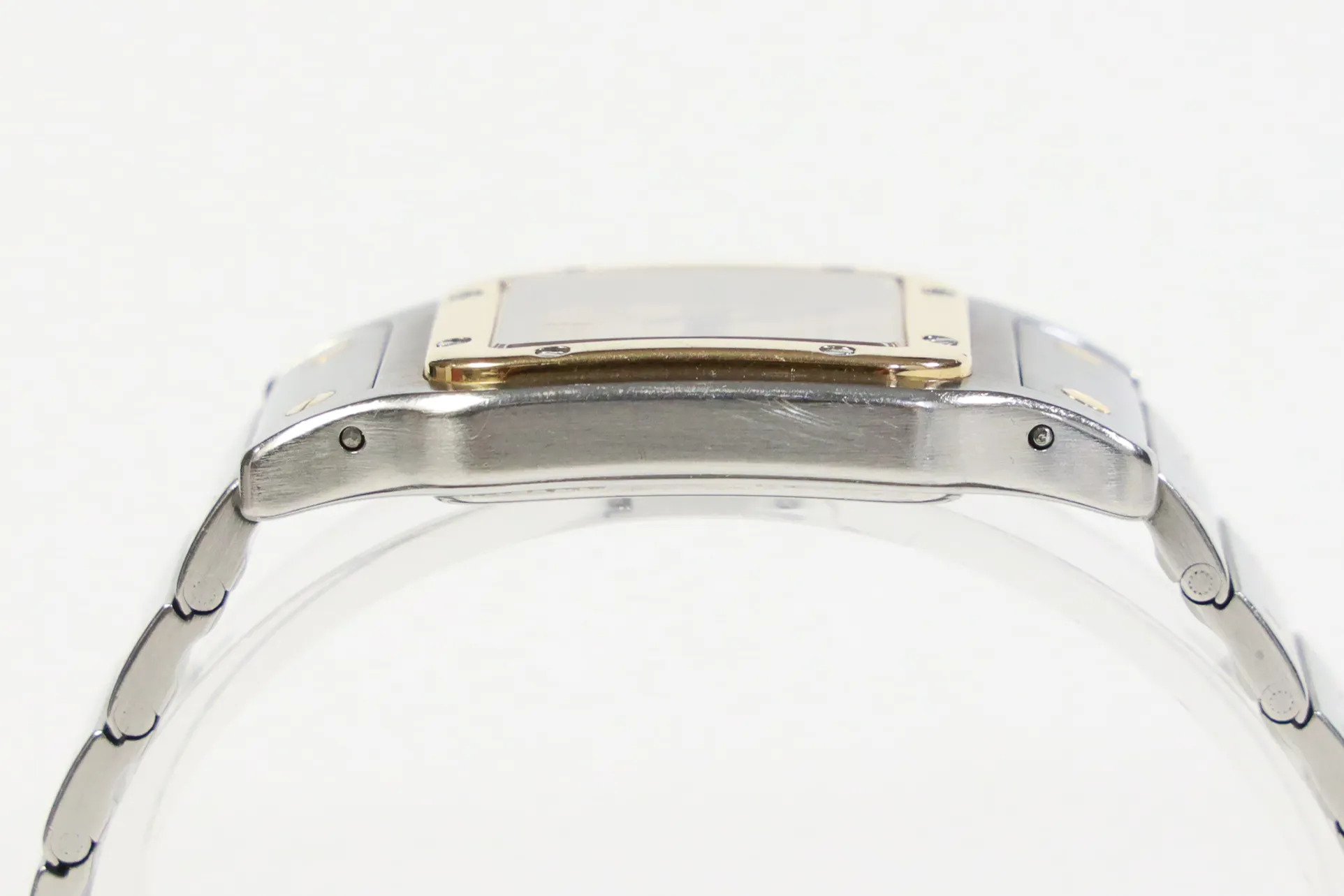 Cartier Santos Galbée 187901 29mm Yellow gold and Stainless steel Cream 13