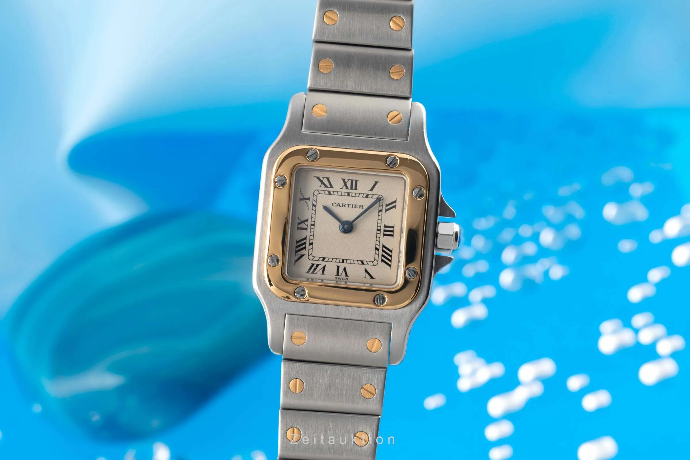 Cartier Santos W20012C4 23.6mm Yellow gold and Stainless steel