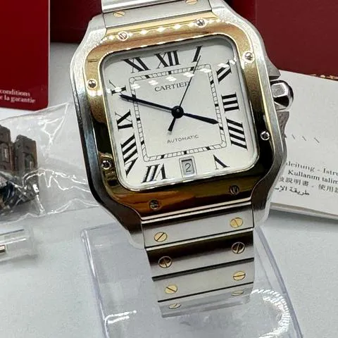 Cartier Santos W2SA0009 40mm Yellow gold and Stainless steel Silver