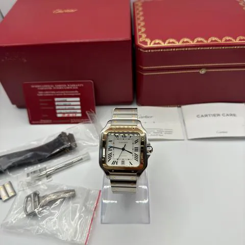 Cartier Santos W2SA0009 40mm Yellow gold and Stainless steel Silver 6