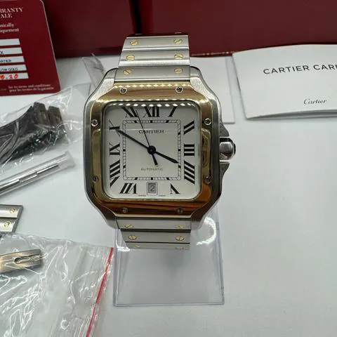 Cartier Santos W2SA0009 40mm Yellow gold and Stainless steel Silver 10