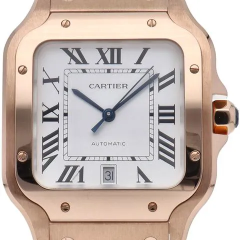 Cartier Santos WGSA0018 40mm Rose gold Silver