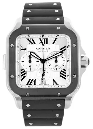 Cartier Santos WSSA0017 43mm Stainless steel Silver