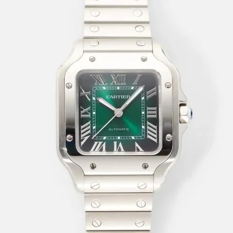 Cartier Santos WSSA0061 35mm Stainless steel Green