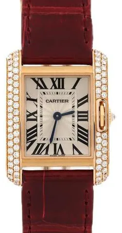 Cartier Tank Anglaise WT100013 22.5mm Rose gold Silver