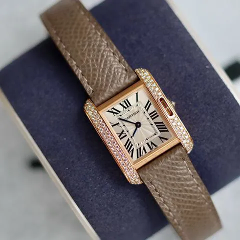 Cartier Tank Anglaise WT100013 Rose gold Silver