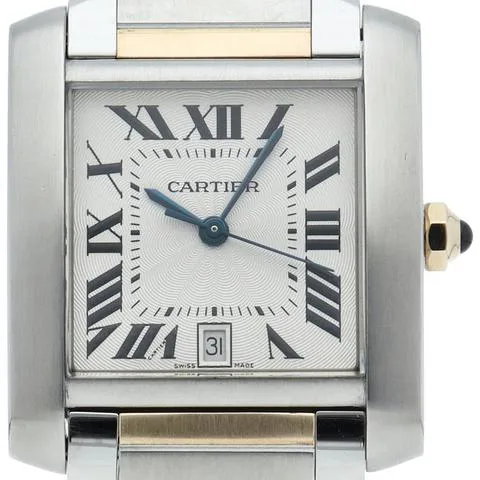 Cartier Tank Française W51005Q4 36mm Yellow gold Silver