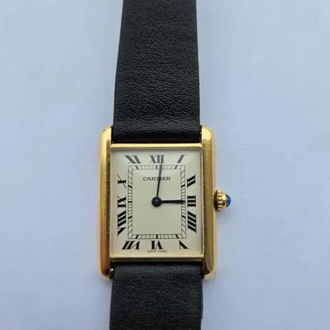 Cartier Tank Louis Cartier 1140 23mm Yellow gold White