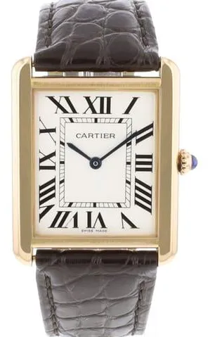 Cartier Tank Solo W5200025 27mm Rose gold Silver