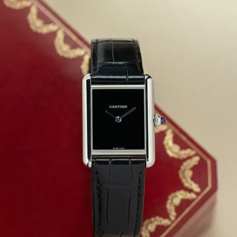 Cartier Tank WSTA0072 33.5mm Stainless steel Black