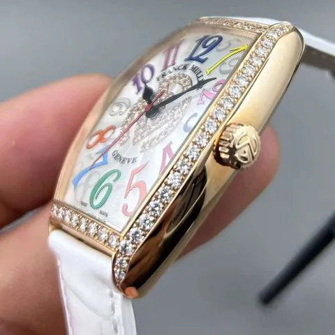 Franck Muller Cintree Curvex 5850 SC 32mm Rose gold White 1