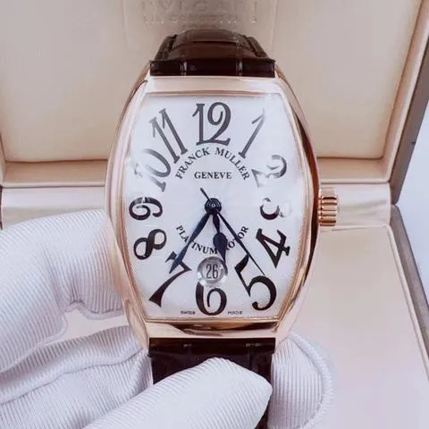 Franck Muller Cintree Curvex 7851 SC DT 35mm Rose gold White