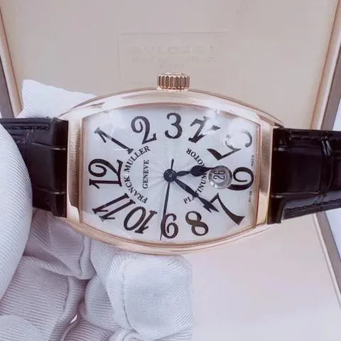 Franck Muller Cintree Curvex 7851 SC DT 35mm Rose gold White 2