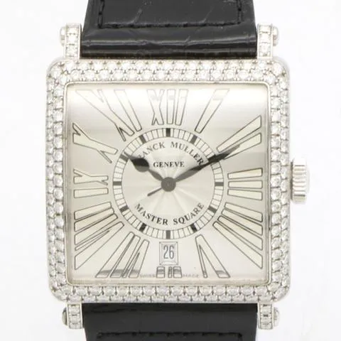 Franck Muller Master Square 6000 H SC DT 17.5mm White gold Silver