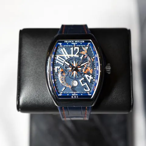 Franck Muller Vanguard V 45 SC DT 44mm Stainless steel Blue