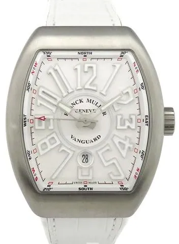 Franck Muller Vanguard V45SCDTACBRBC 54mm Stainless steel White