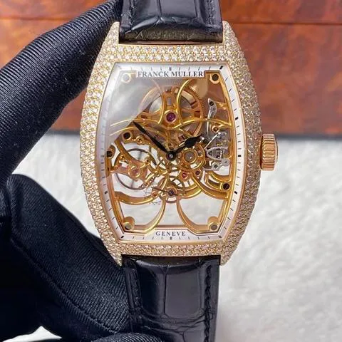 Franck Muller 8880BS6SQTD 39.5mm Rose gold Skeletonized