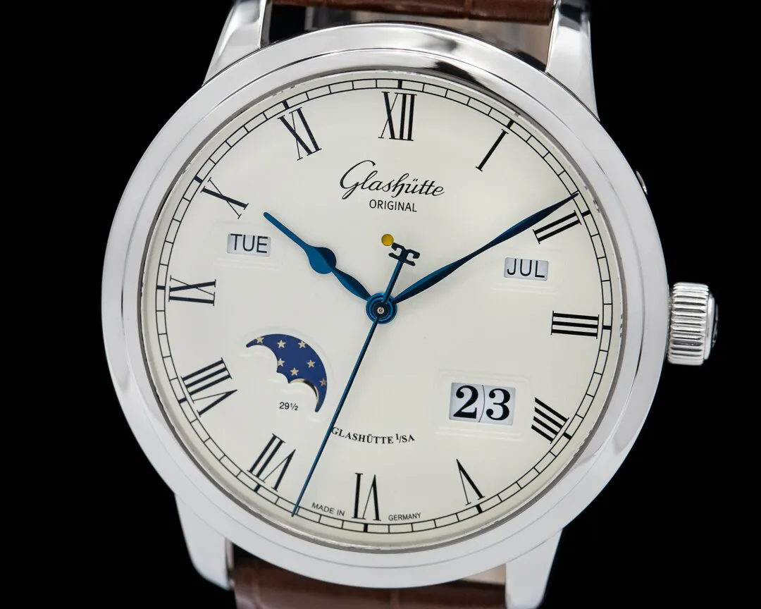 Glashütte Senator Perpetual Calendar 100-02-22-12-05 42mm Stainless steel White 1