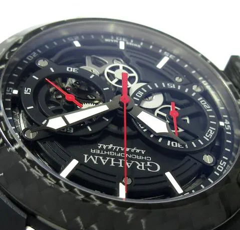 Graham Chronofighter 2CCBK.B25A 55mm Carbon fiber Black 11