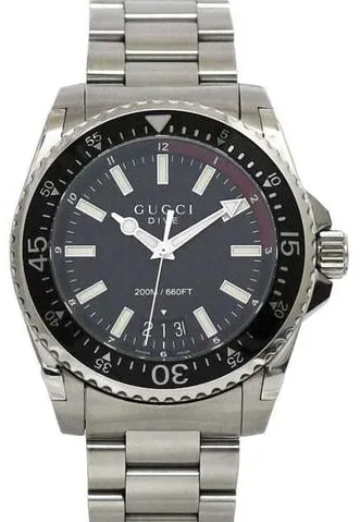 Gucci Dive 45mm Stainless steel Black